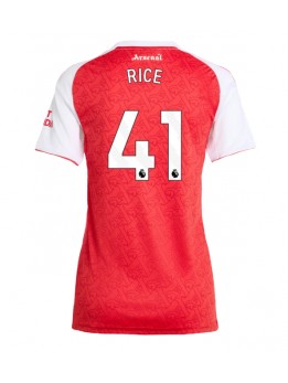Arsenal Declan Rice #41 Replika Hemmakläder Dam 2025-26 Kortärmad